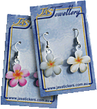 Frangipani earrings
